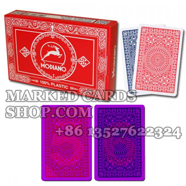 Cartas de pôquer com marcação de índice regular Modiano Club Bridge Poker