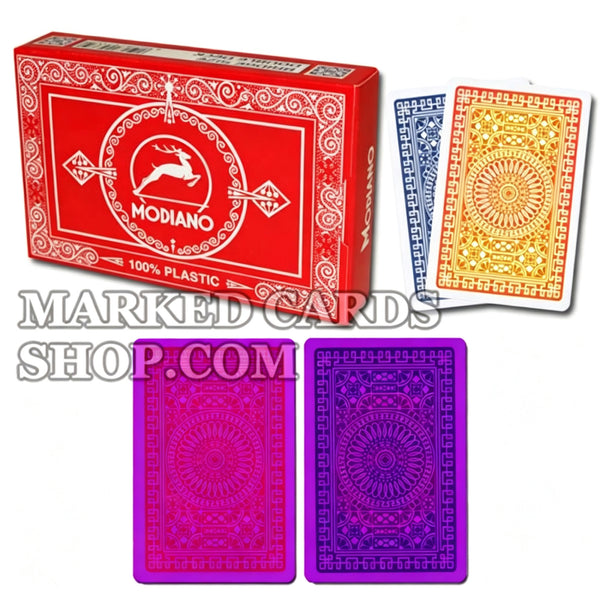 Cartas de pôquer com marcação de índice regular Modiano Club Bridge Poker