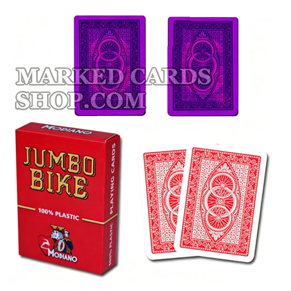 Cartões de lentes de contato trapaças Modiano Jumbo Bike Poker