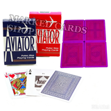 Cartões de marcação de aviador invisível com índice jumbo/padrão 52 cartões