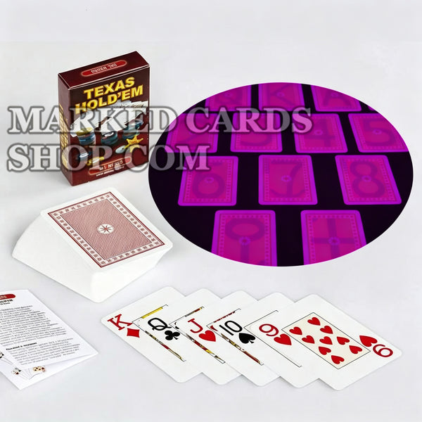 Tinta invisível Dal Negro Texas Holdem cartas lidas por lentes de contato luminosas