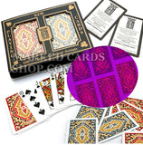 Cartões invisíveis marcando KEM Paisley 2 <tc>baralhos</tc> Narrow Regular