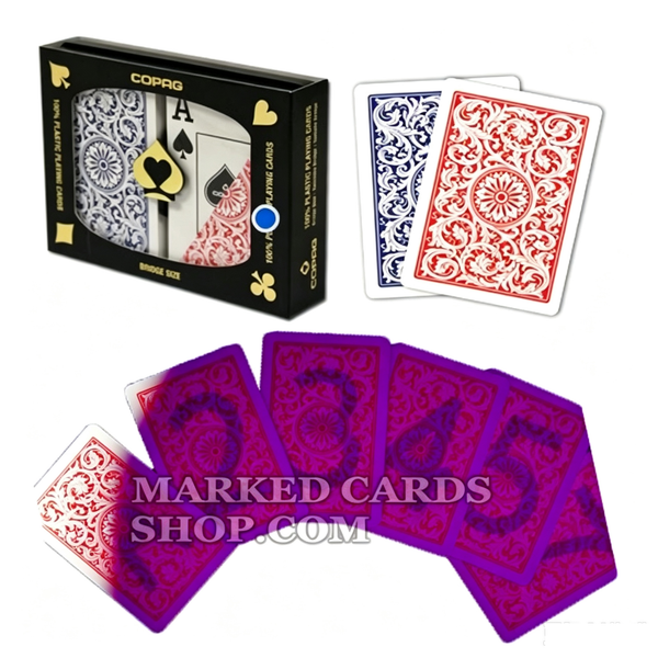 Cartas de jogar de plástico Copag 1546 com marcas de tinta invisíveis