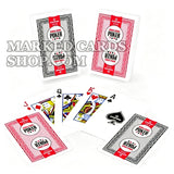 Cartas de pôquer com lentes de contato WSOP marcadas com tinta invisível