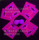Cartas de jogar Casino Bumble Bee trapaceando com lentes de contato de cartas marcadas