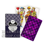 Baralho de cartas Piatnik Doppeldeutsche com marcas de trapaça de cassino