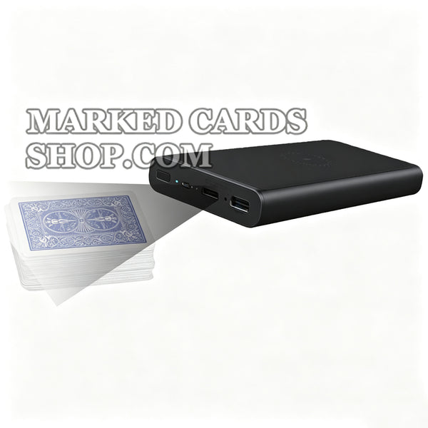 Lente HD de foco de câmera Power Bank Poker para cartas marcadas dinâmicas