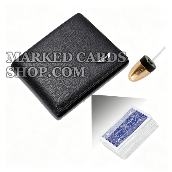 Câmera de trapaça de pôquer de carteira bifold com distância de digitalização de 20-40 CM