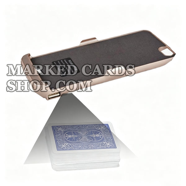 Scanner de pôquer de código de barras do banco de potência do iPhone para cartas de dois baralhos