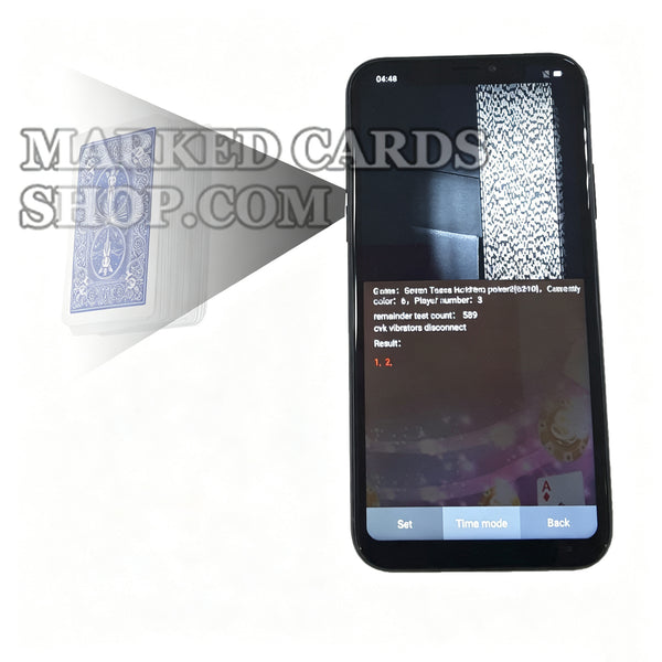 Câmera de cartas marcadas para iPhone para analisador de mãos de vencedor de pôquer