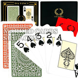 Da Vinci 100% cartas de jogar de plástico italiano com marcação de cartas de trapaça