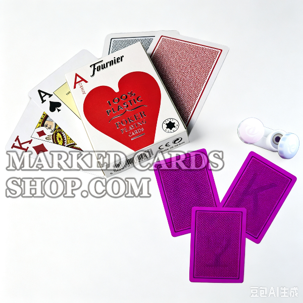 Cartas de jogar marcadas Fournier 2800 com tinta luminosa
