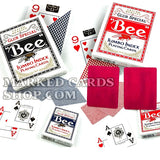Cartas de truque de mágica Jumbo Bee com marcações de cartas ocultas
