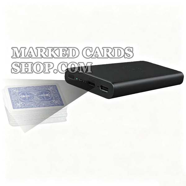 Lente HD de foco de câmera Power Bank Poker para cartas marcadas dinâmicas