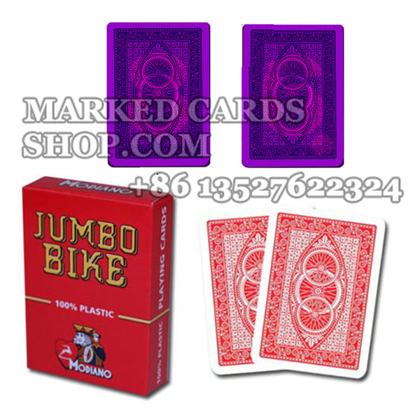 Cartões de lentes de contato trapaças Modiano Jumbo Bike Poker